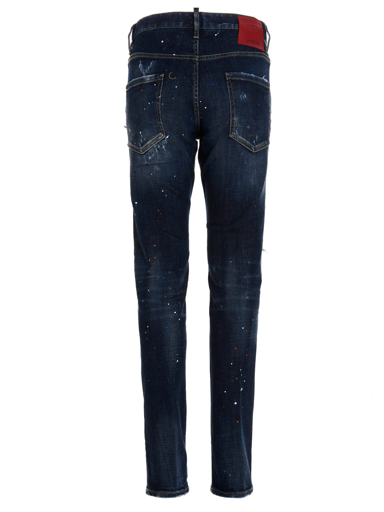 Dsquared2 Distressed Effect Straight Leg Jeans