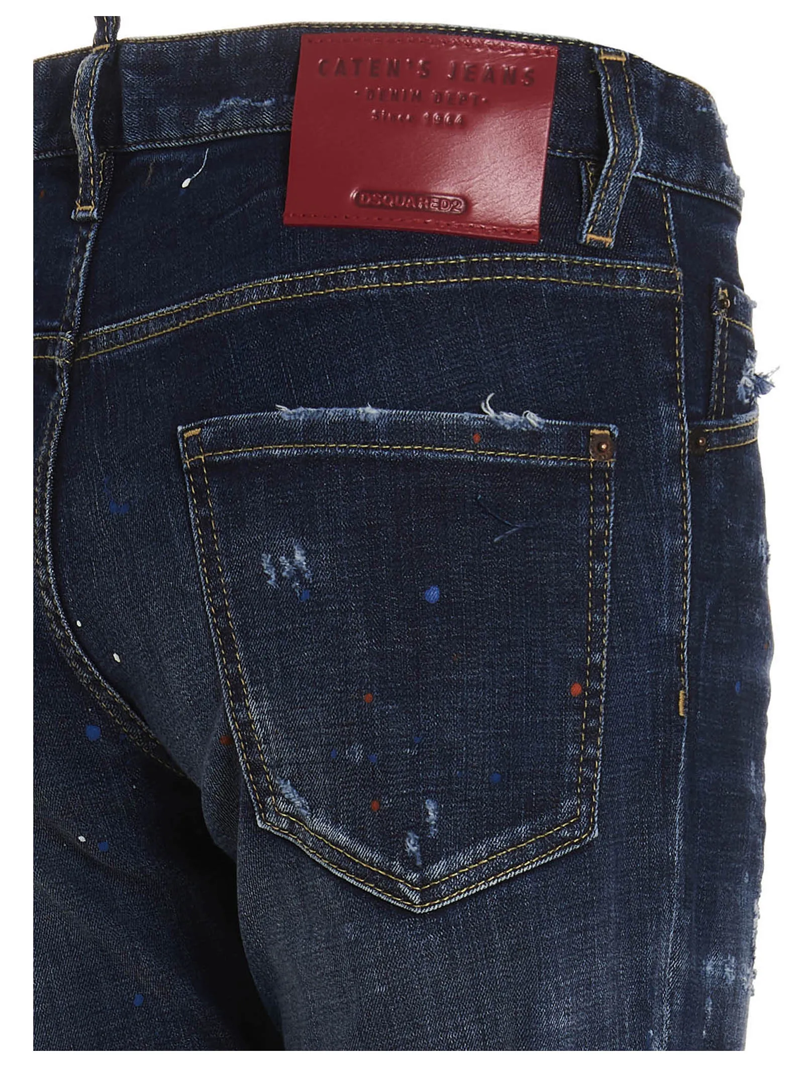 Dsquared2 Distressed Effect Straight Leg Jeans