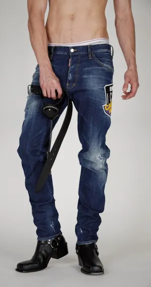 Dsquared2 Distressed Icon Patched Jeans