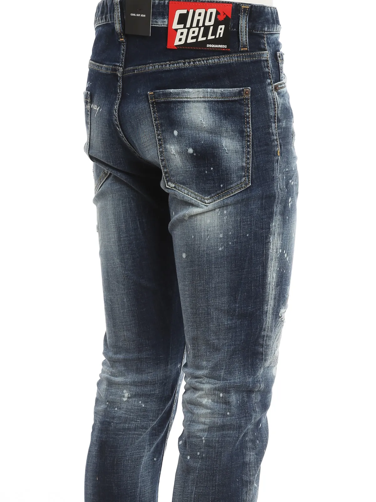 Dsquared2 Distressed Slim-Cut Jeans