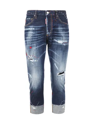 Dsquared2 Distressed Slim-Fit Jeans