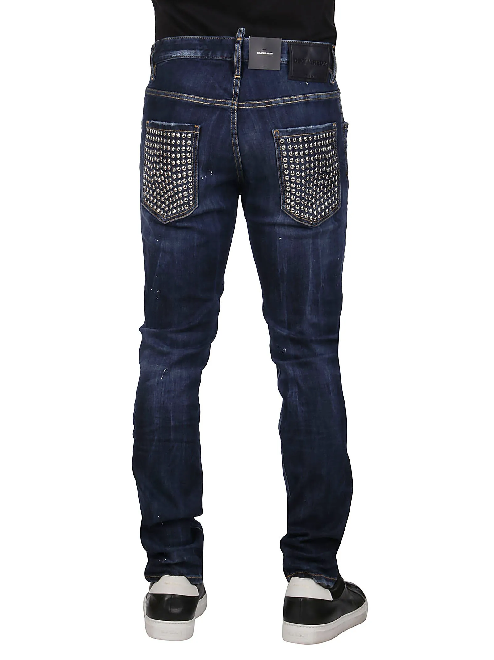 Dsquared2 Distressed Studded Pocket Jeans