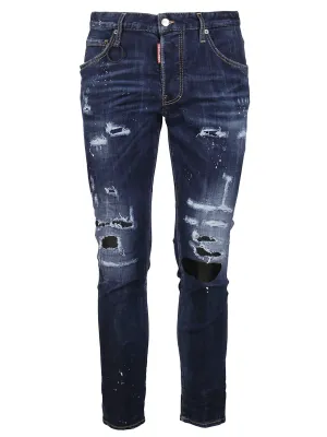 Dsquared2 Distressed Studded Pocket Jeans