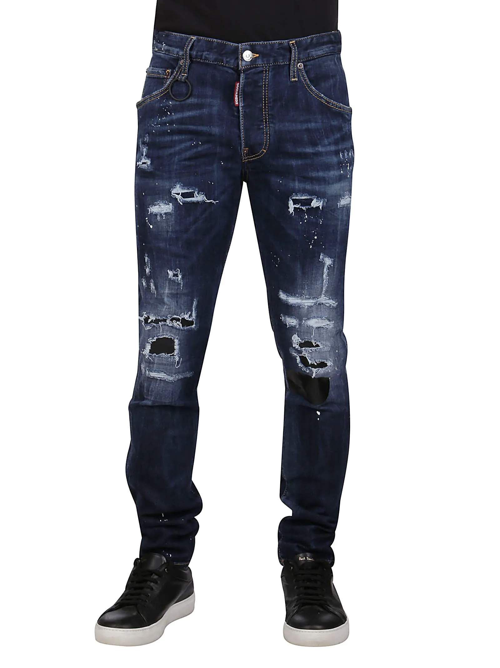 Dsquared2 Distressed Studded Pocket Jeans