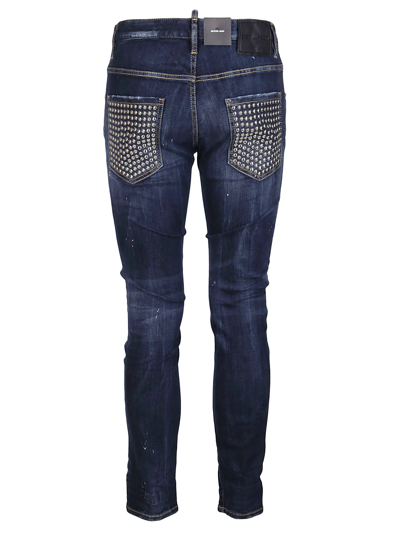 Dsquared2 Distressed Studded Pocket Jeans