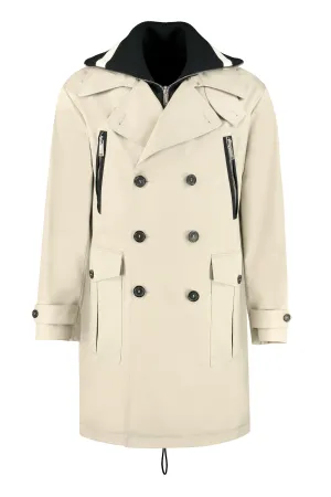 Dsquared2 Double Breasted Layered Trench Coat