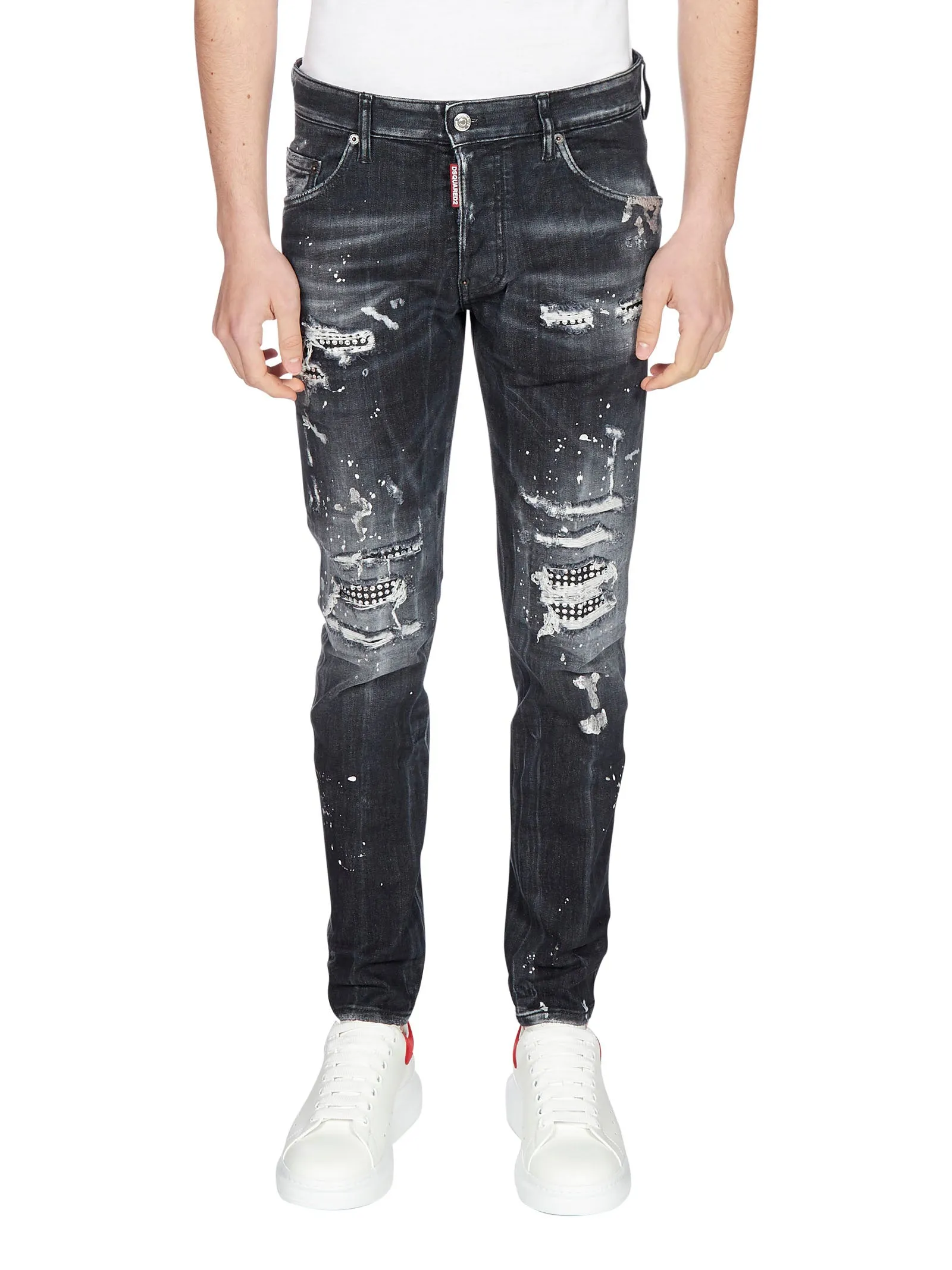 Dsquared2 Embellished Distressed Jeans