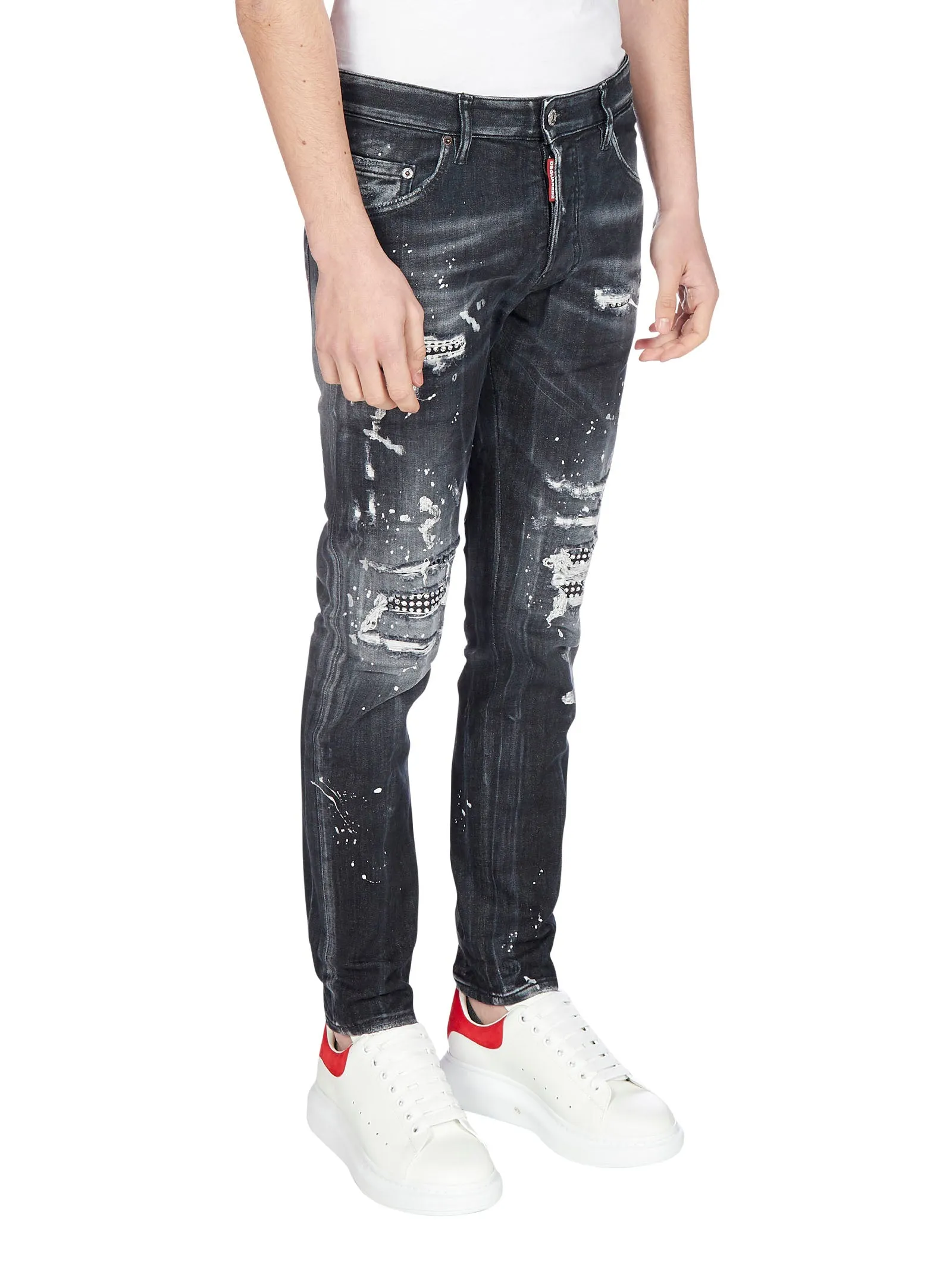 Dsquared2 Embellished Distressed Jeans