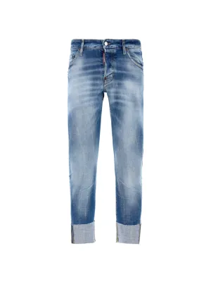 Dsquared2 Faded Effect Cropped Jeans