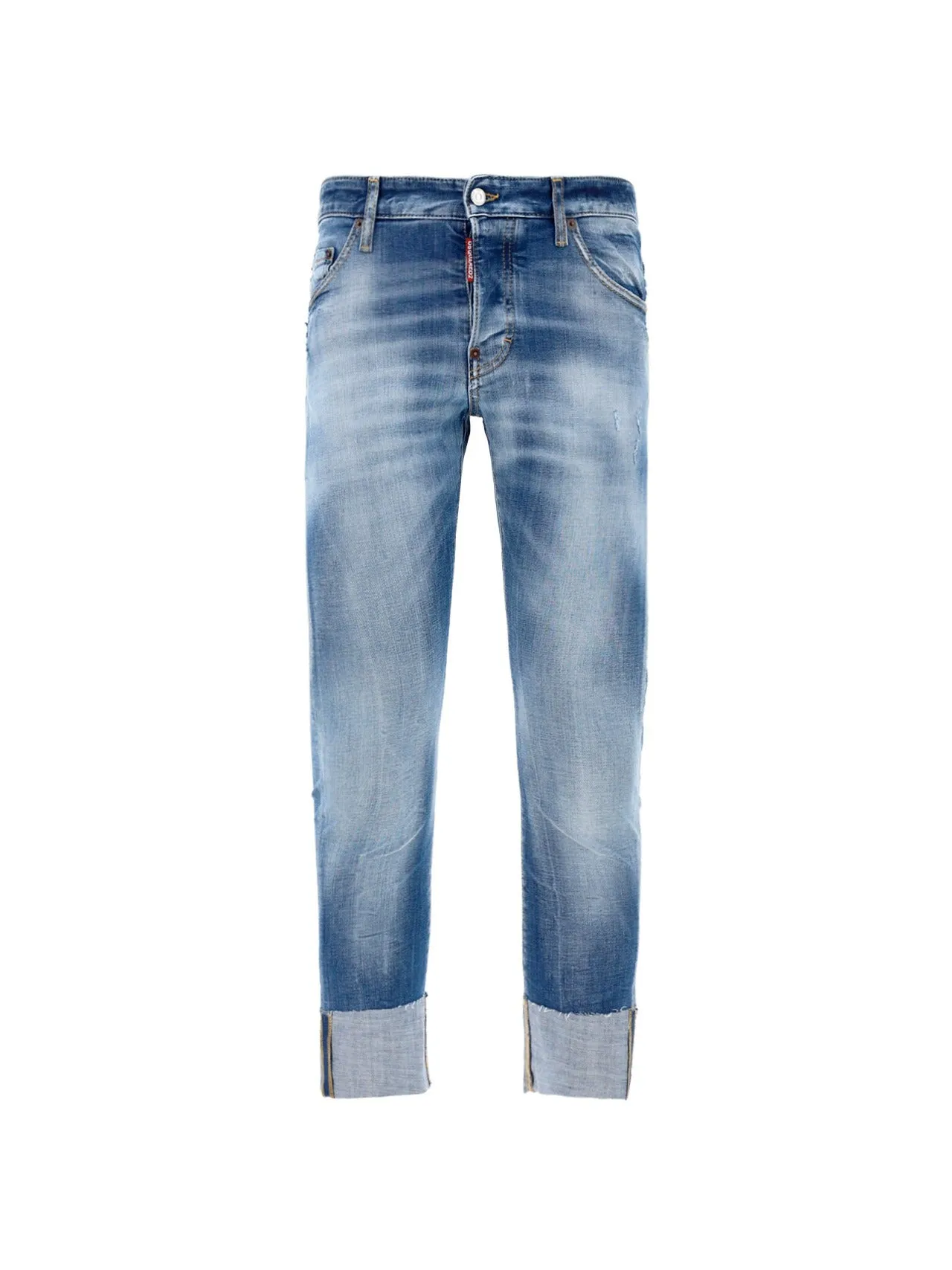 Dsquared2 Faded Effect Cropped Jeans