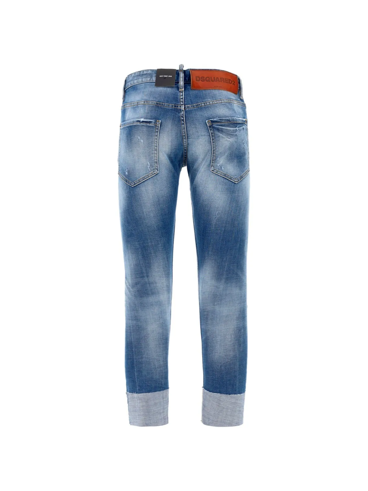 Dsquared2 Faded Effect Cropped Jeans