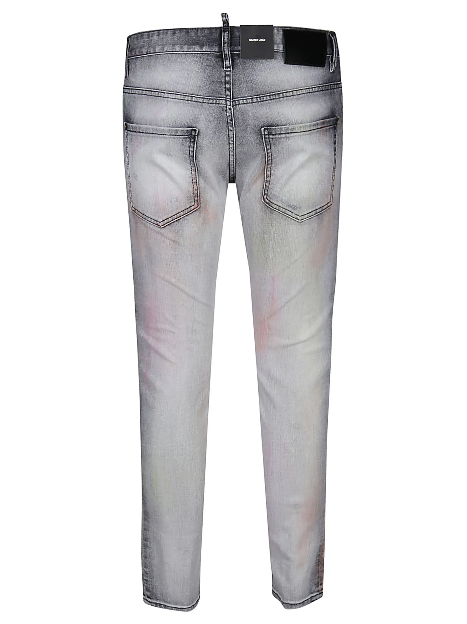 Dsquared2 Graffiti Print Distressed Jeans