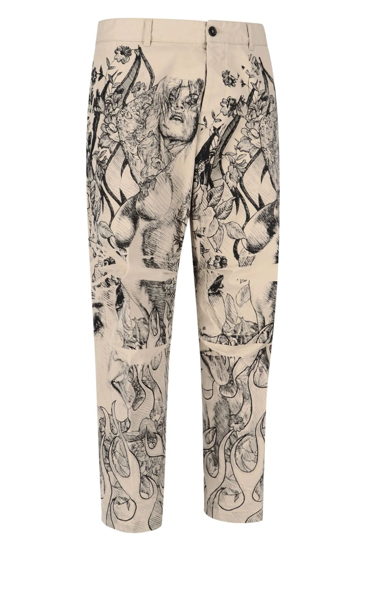 Dsquared2 Graphic Print Chino Pants