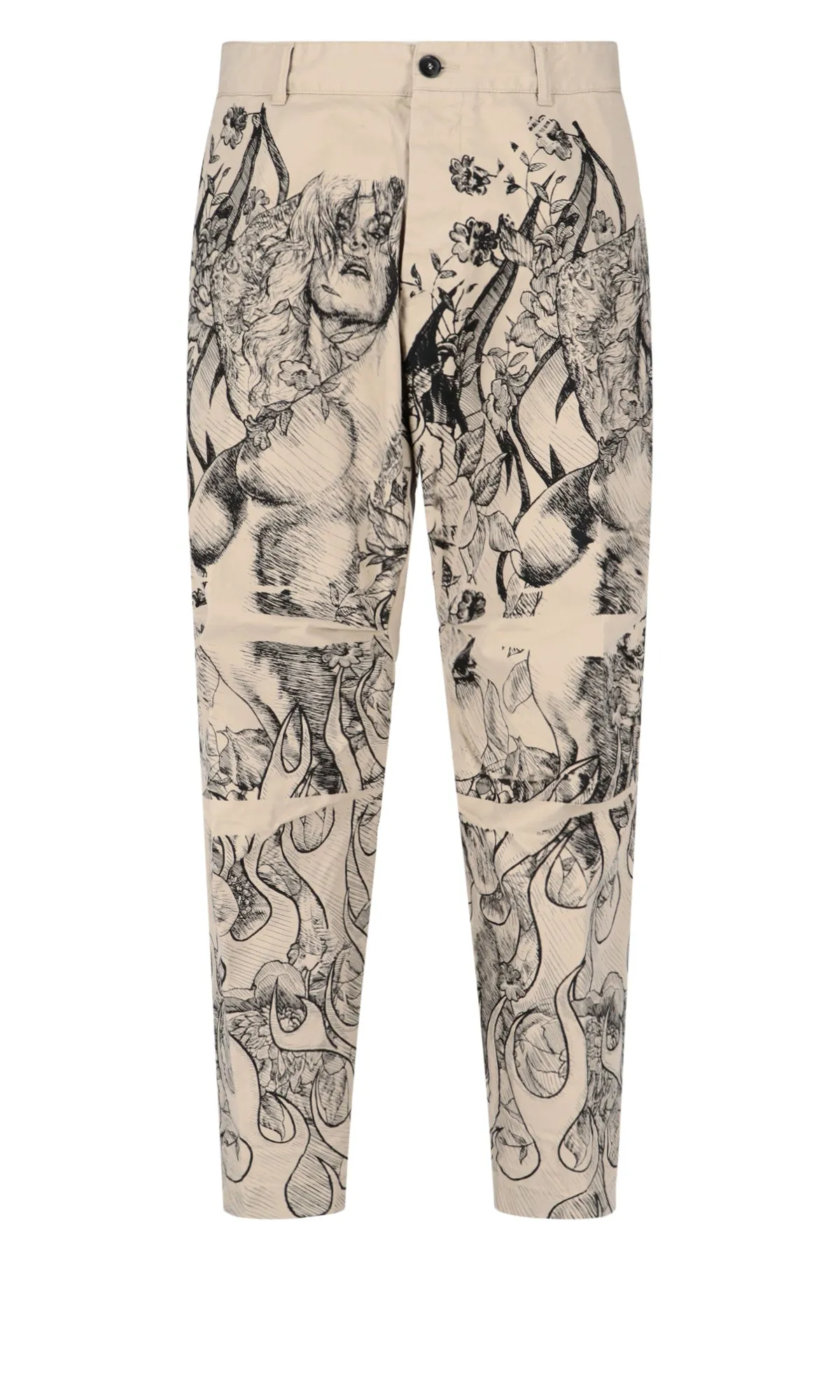 Dsquared2 Graphic Print Chino Pants