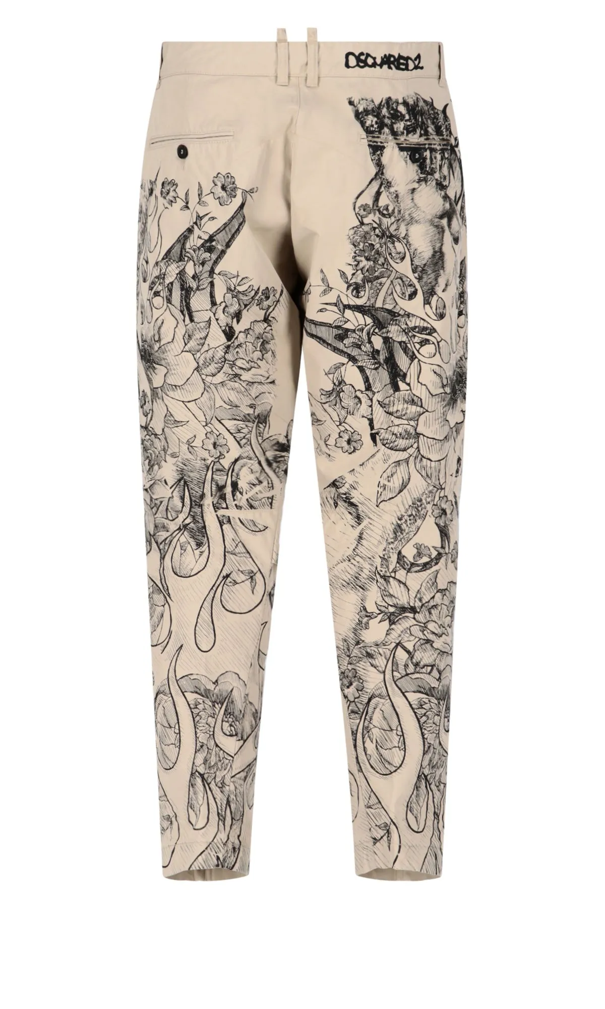 Dsquared2 Graphic Print Chino Pants