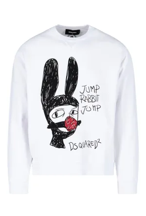 Dsquared2 Graphic Print Crewneck Sweater