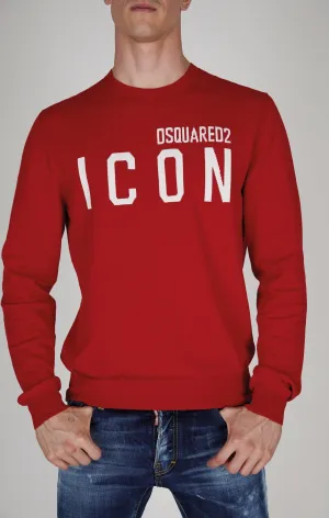 Dsquared2 Icon Intarsia Crewneck Sweater