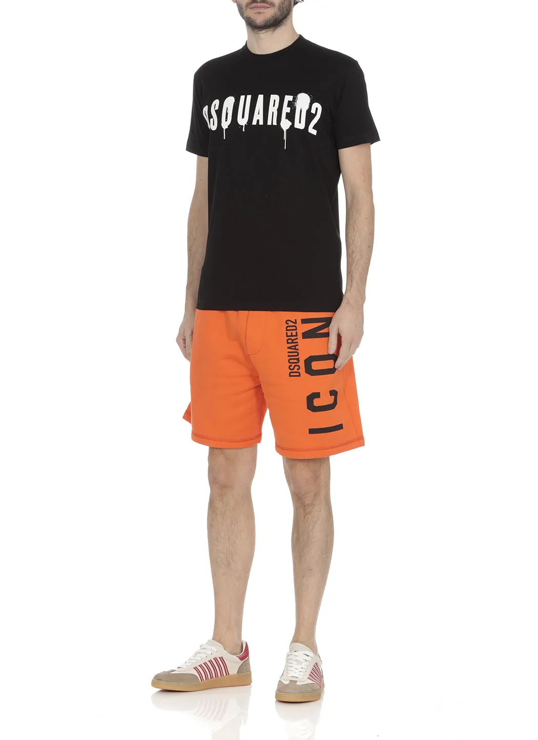 Dsquared2 Icon Logo Print Track Shorts