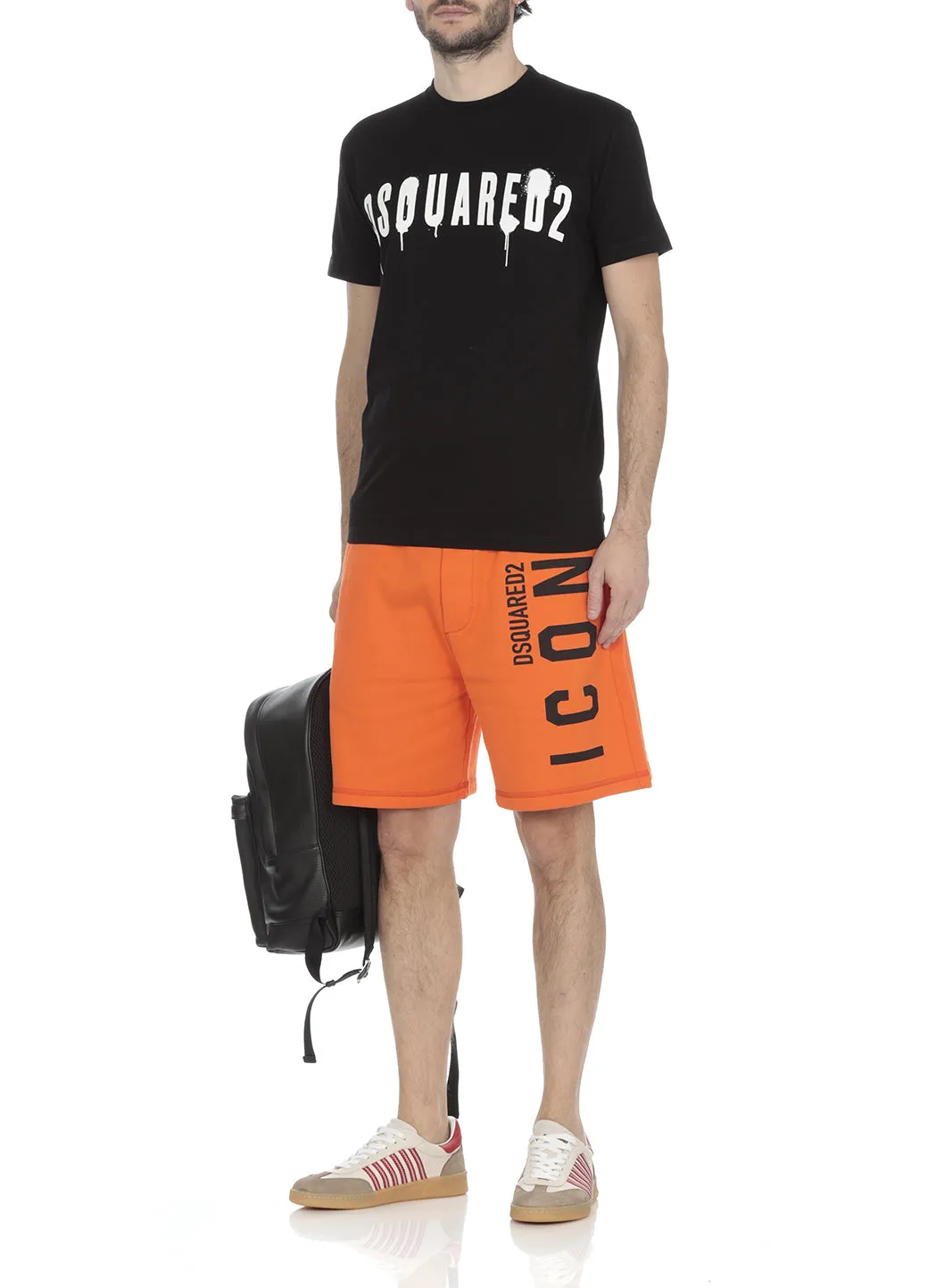 Dsquared2 Icon Logo Print Track Shorts