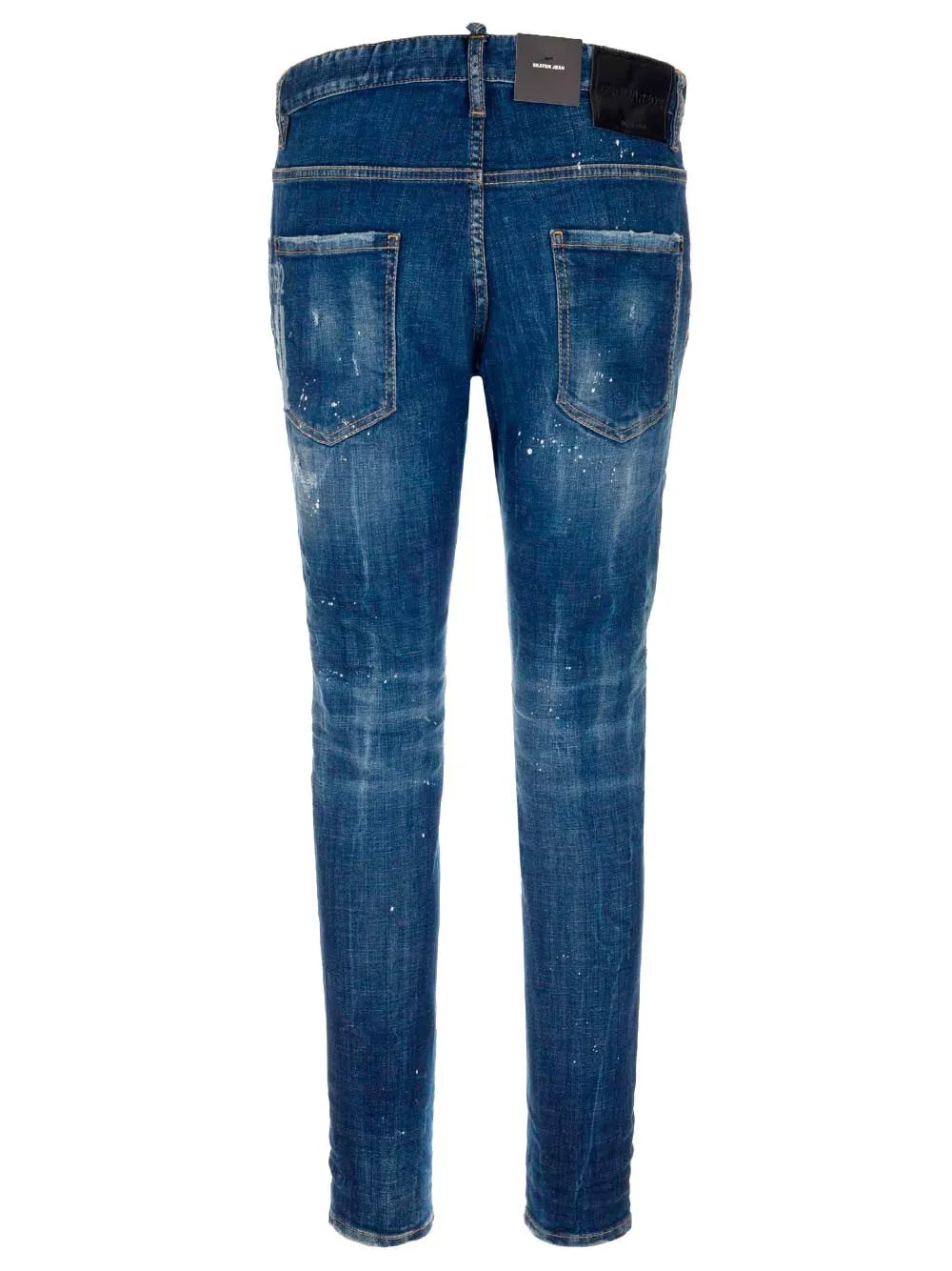 Dsquared2 Icon Print Paint Splatter Jeans