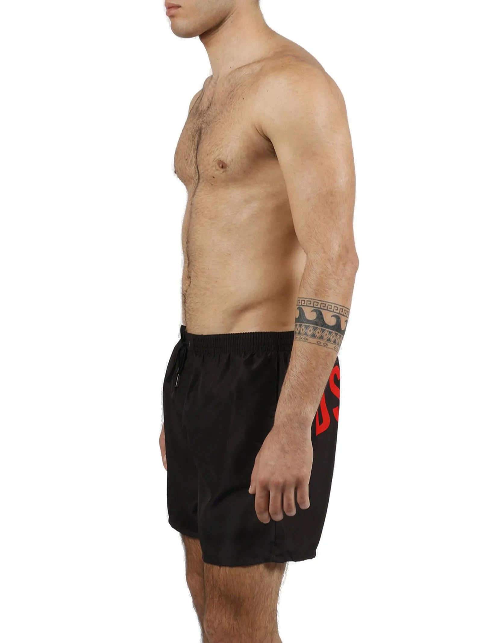 Dsquared2 Leaf Logo Printed Swim Shorts