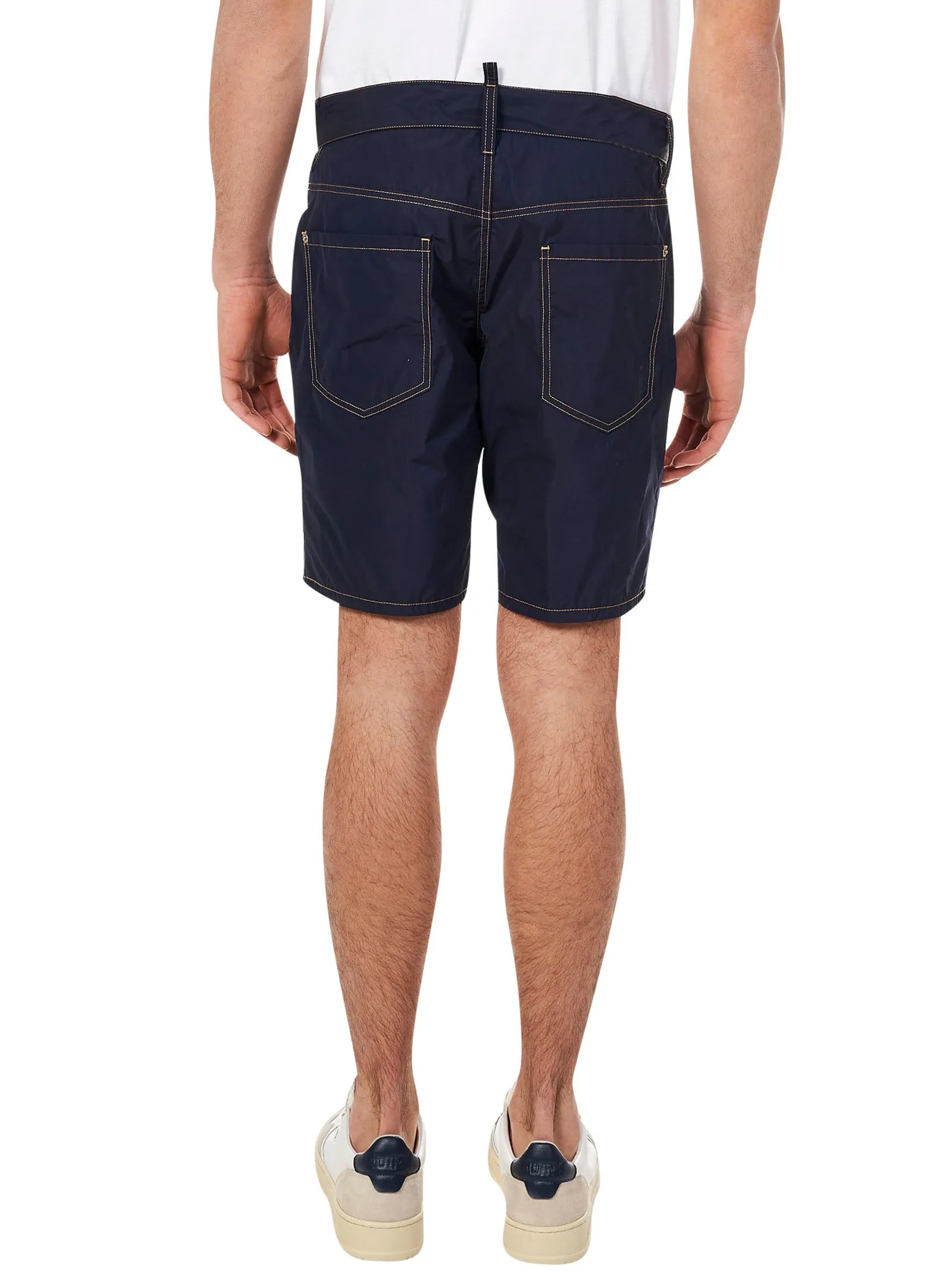Dsquared2 Logo Patched Denim Shorts
