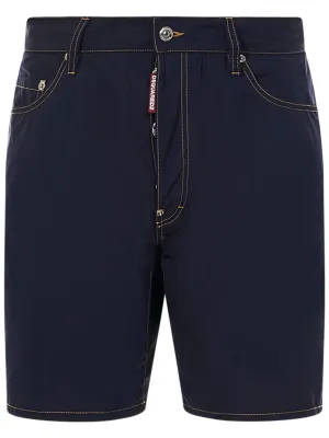Dsquared2 Logo Patched Denim Shorts