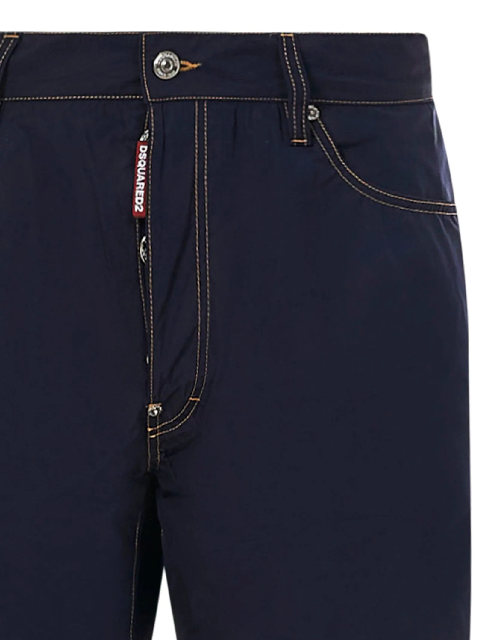 Dsquared2 Logo Patched Denim Shorts