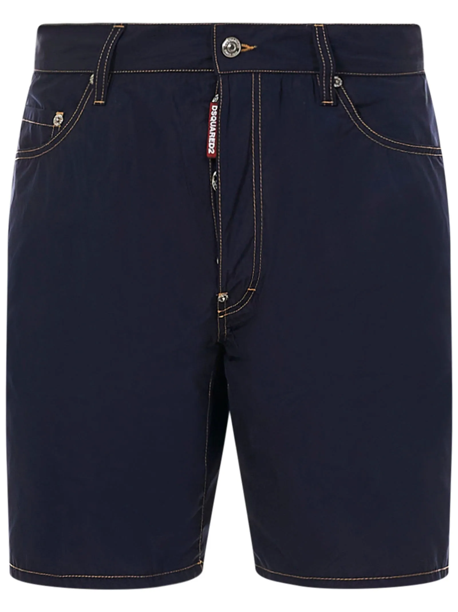 Dsquared2 Logo Patched Denim Shorts