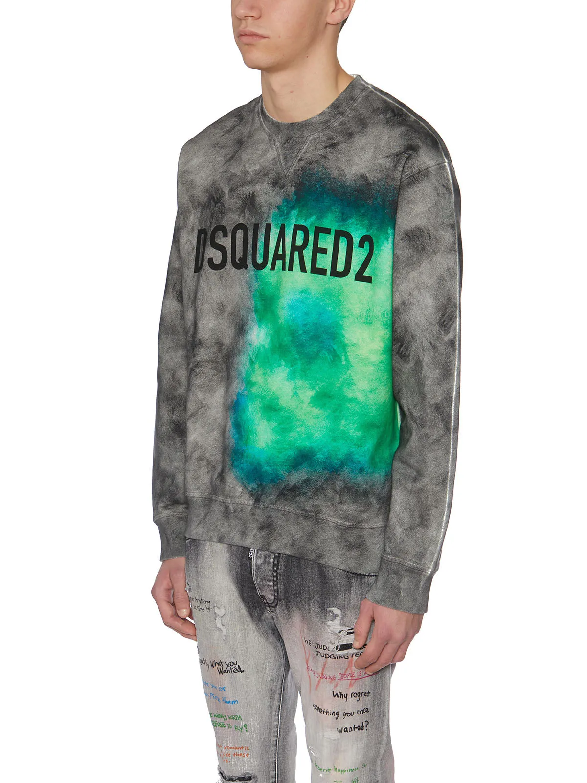 Dsquared2 Logo Print Crewneck Sweater