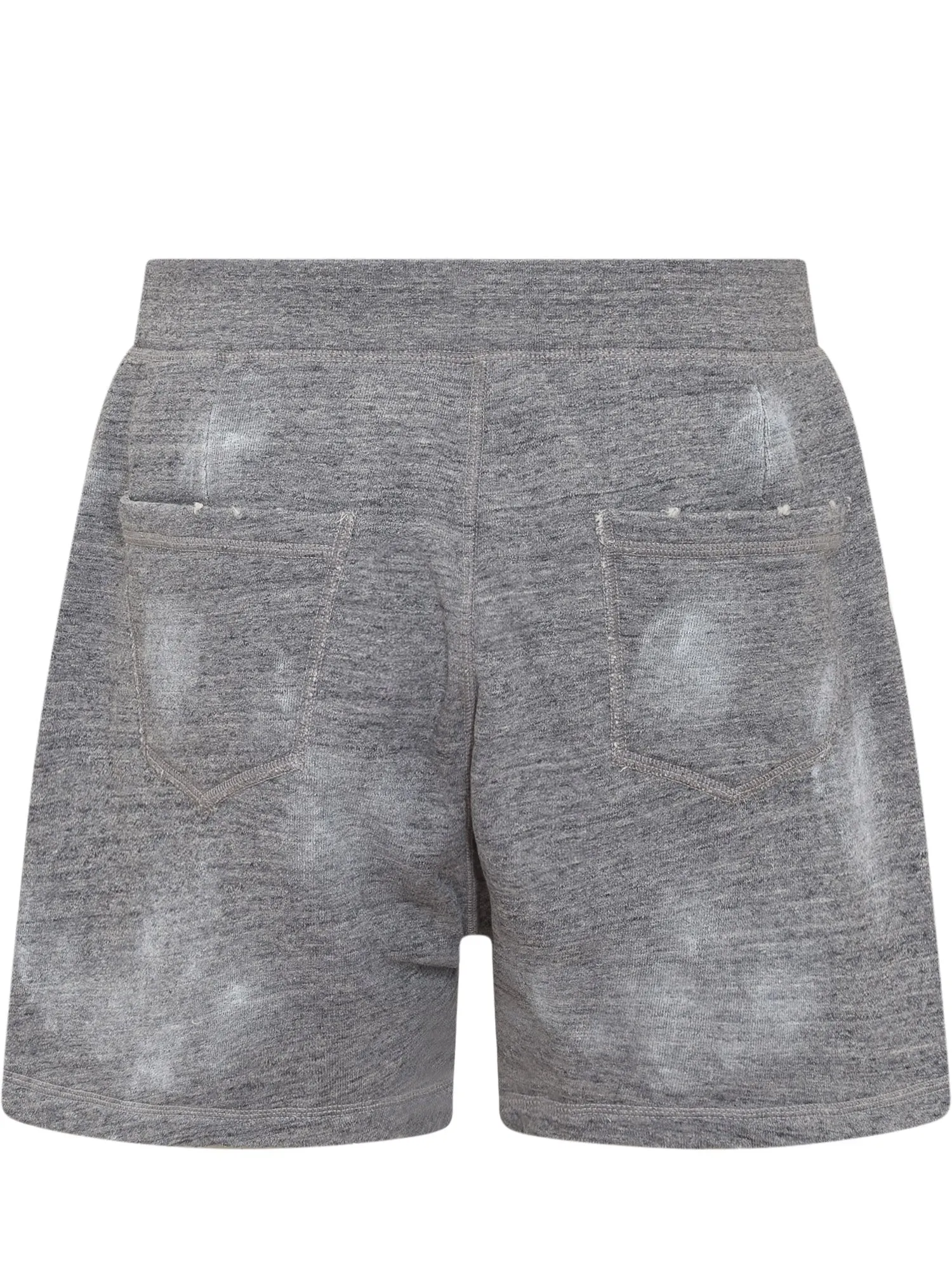 Dsquared2 Logo Print Distressed Shorts