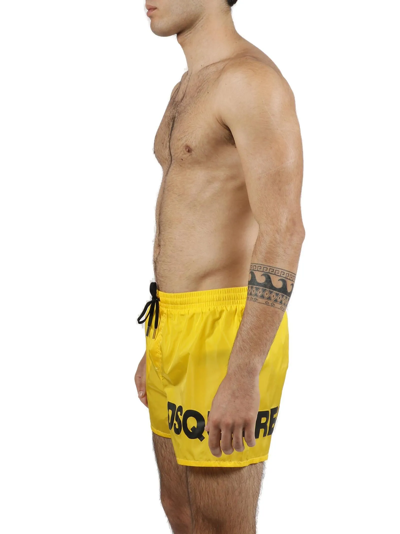 Dsquared2 Logo Printed Drawstring Swim Shorts