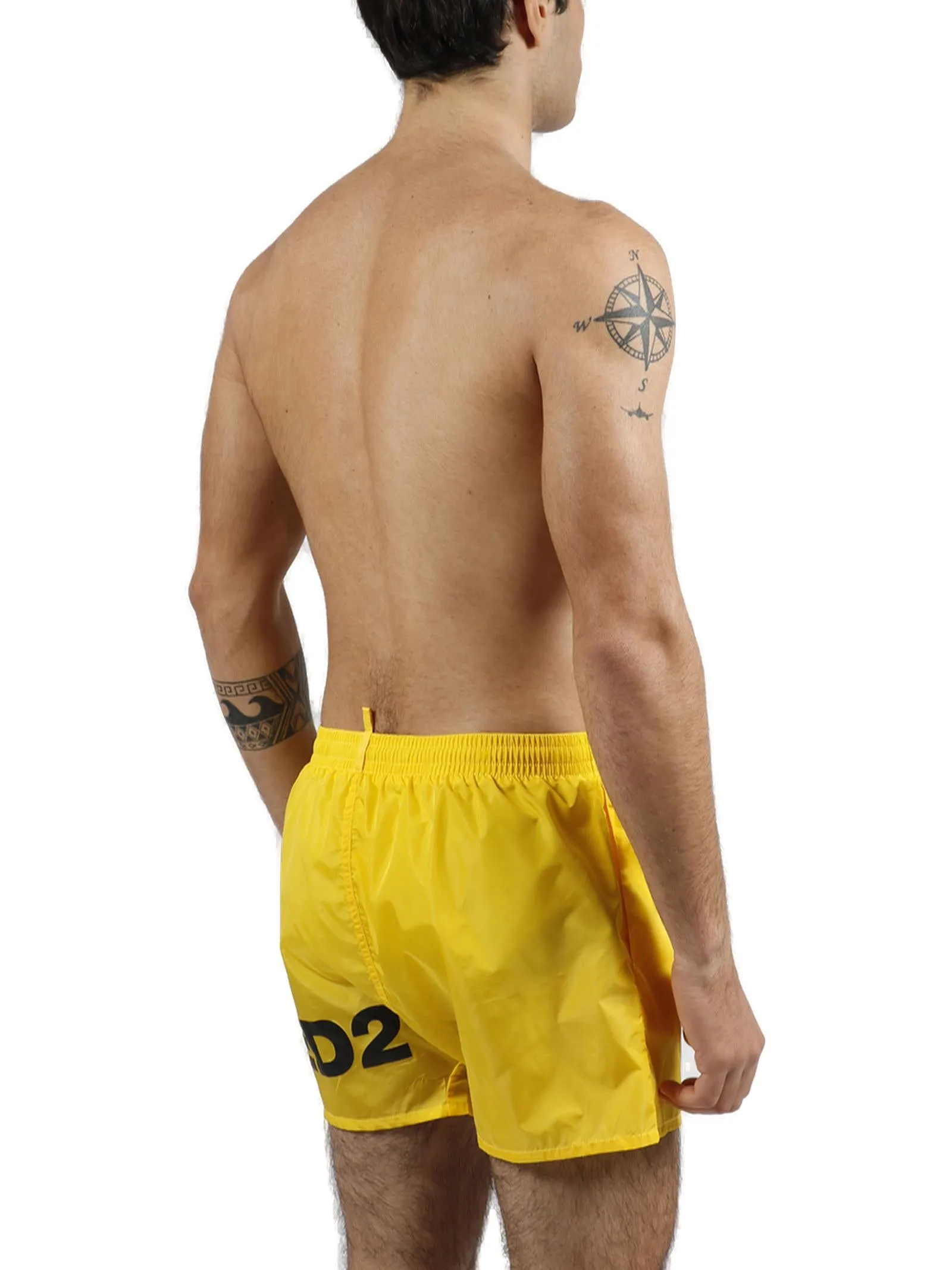 Dsquared2 Logo Printed Drawstring Swim Shorts