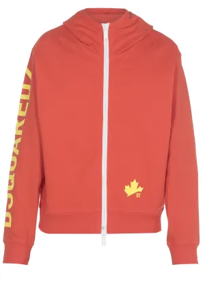 Dsquared2 Logo Printed Hooded Jacket