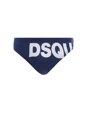 Dsquared2 Logo Printed Low Rise Swimming Trunks