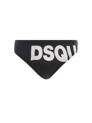 Dsquared2 Logo Printed Low Rise Swimming Trunks