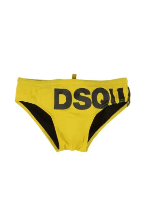 Dsquared2 Logo Printed Low Rise Swimming Trunks