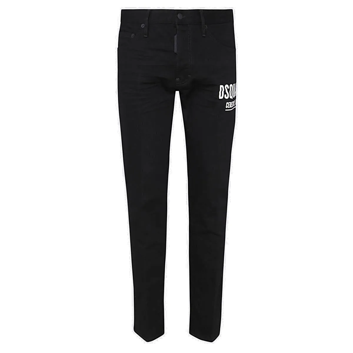 Dsquared2 Logo Printed Mid-Rise Jeans