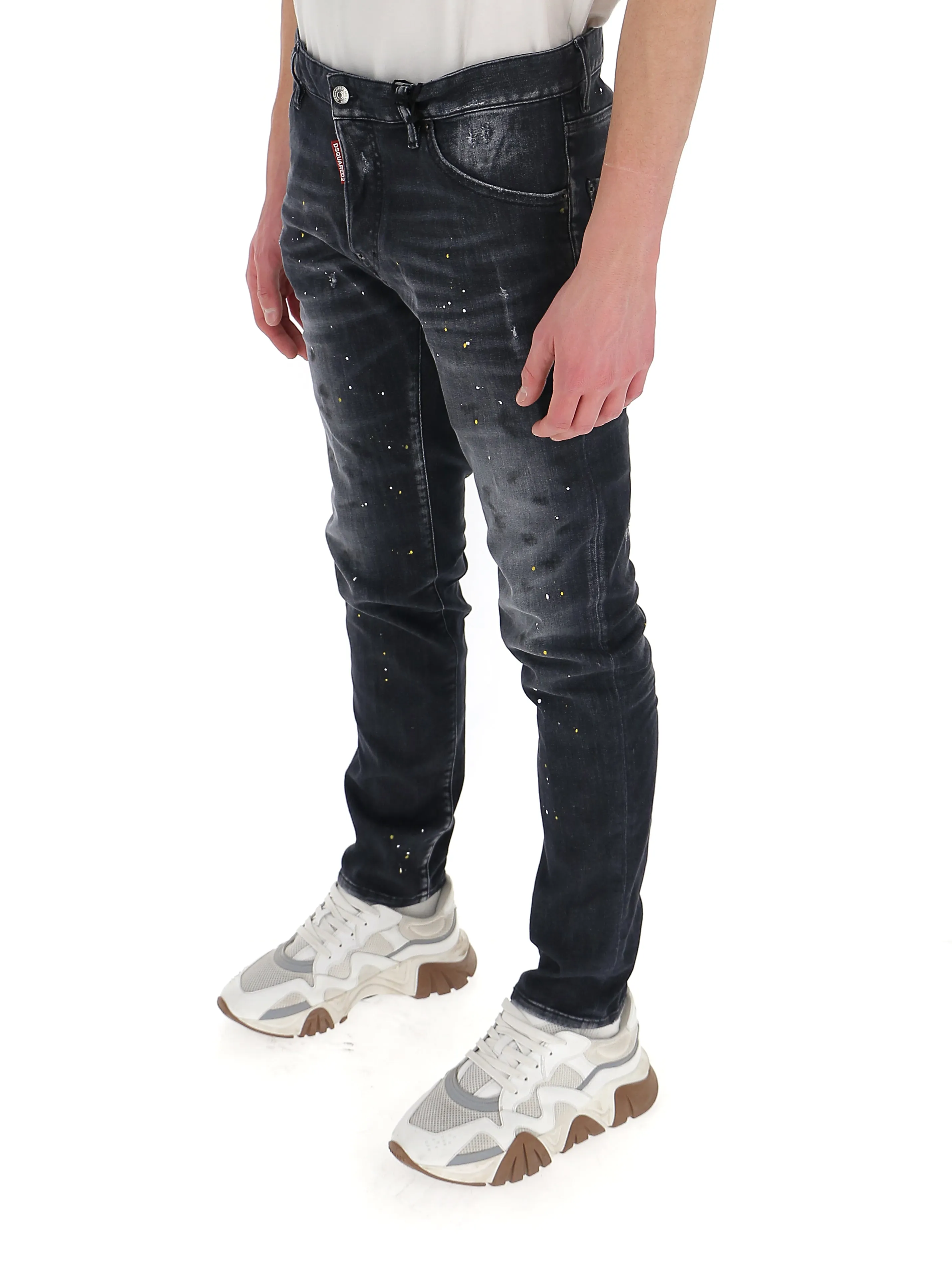 Dsquared2 Paint Splatter Effect Jeans