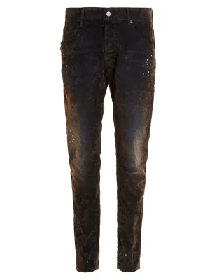 Dsquared2 Paint-Splatter Slim Jeans