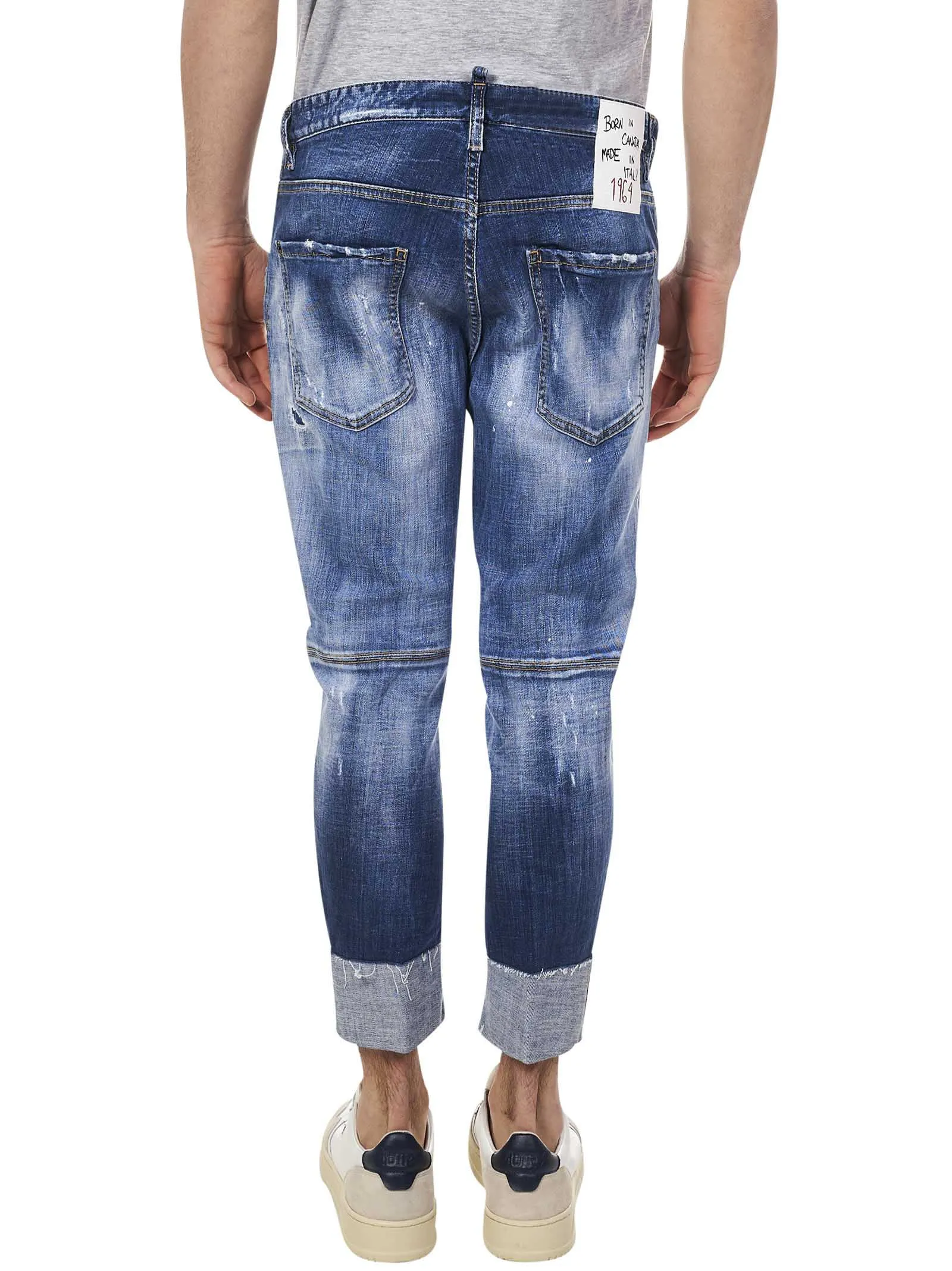 Dsquared2 Patchwork Cropped Jeans