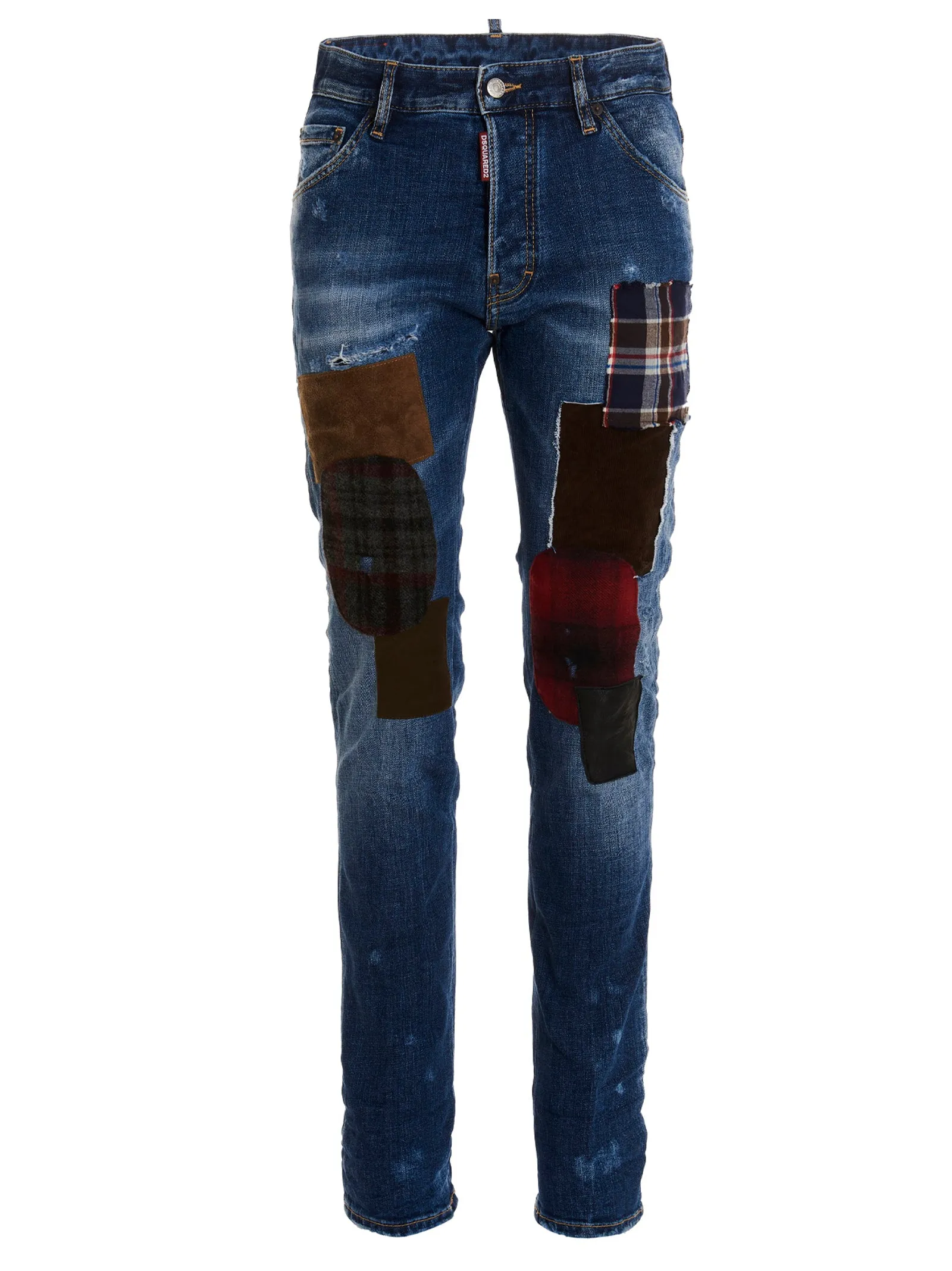 Dsquared2 Patchwork Skinny Jeans