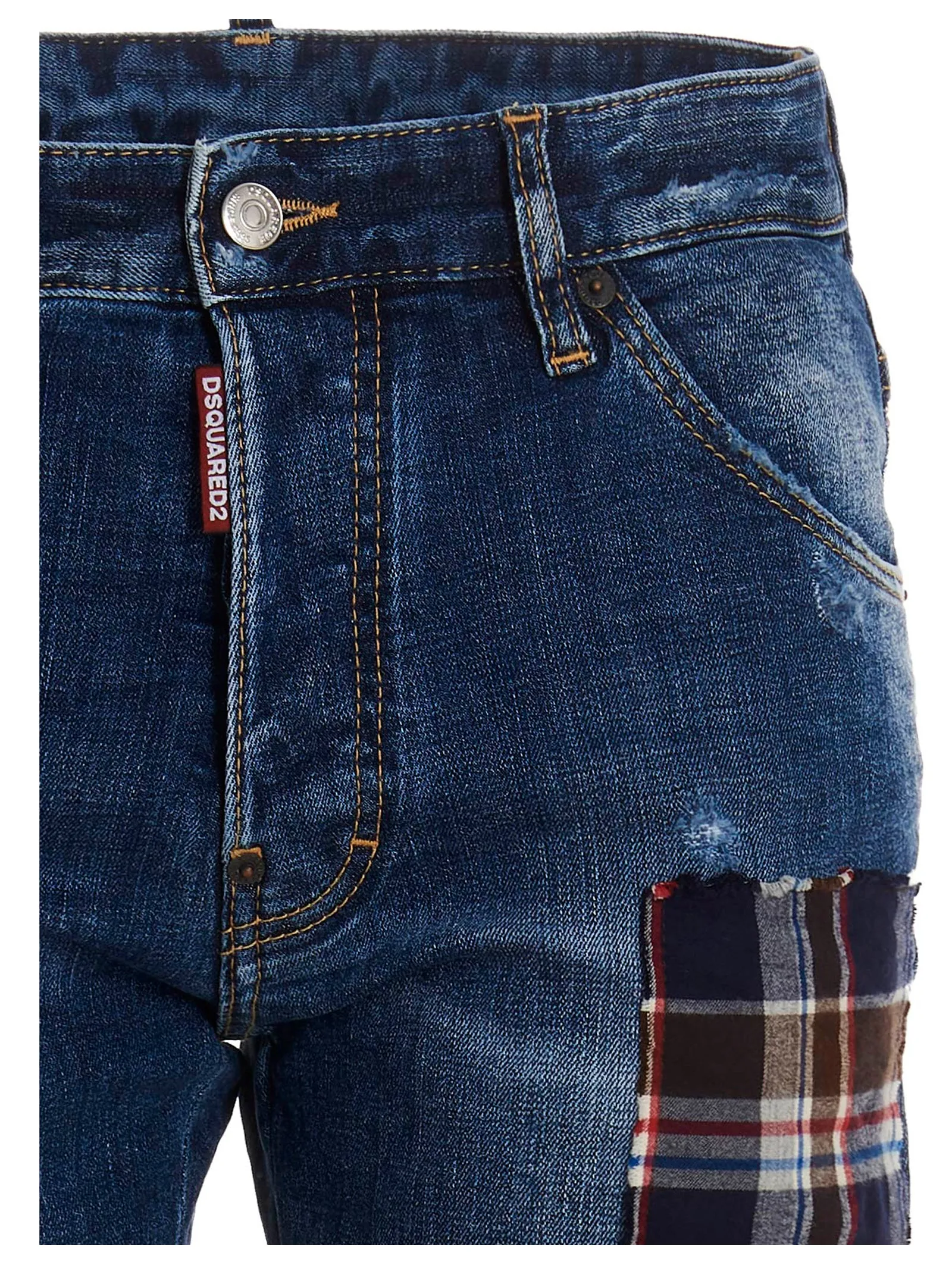 Dsquared2 Patchwork Skinny Jeans
