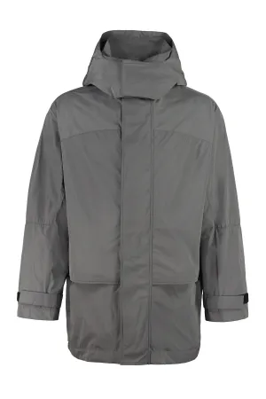 Dsquared2 Rear Logo Print Rain Coat