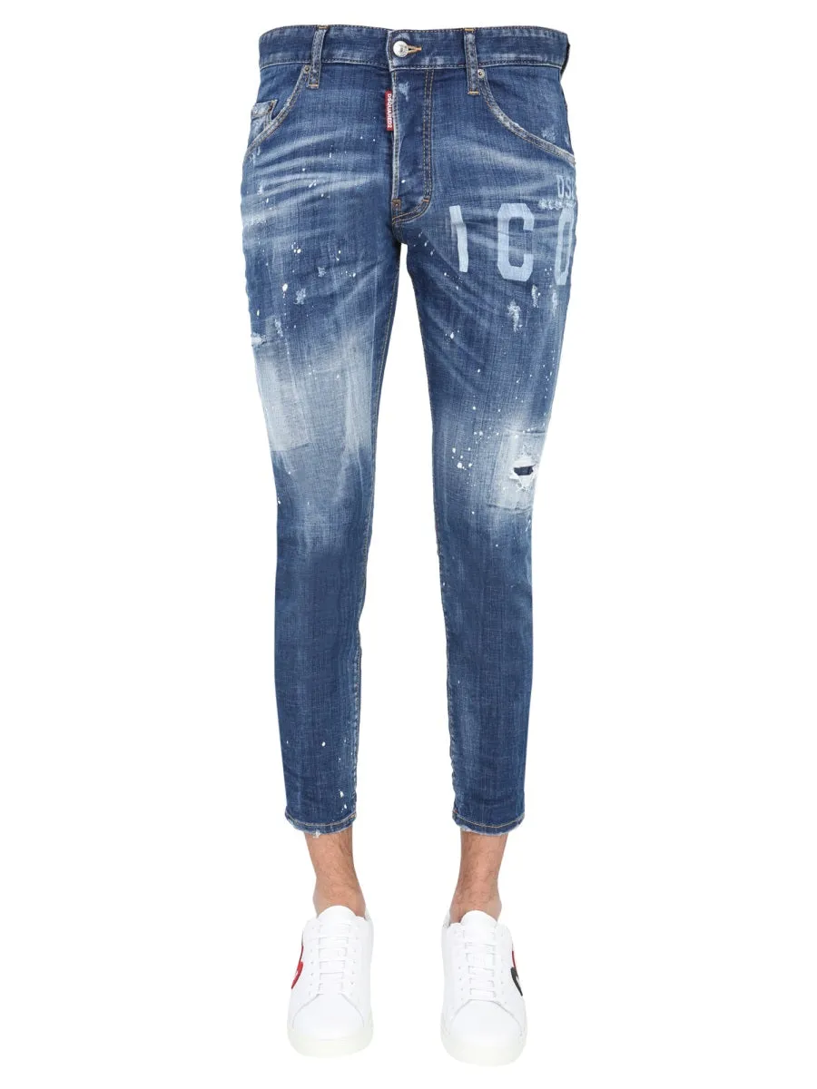 Dsquared2 Skater Icon Print Jeans