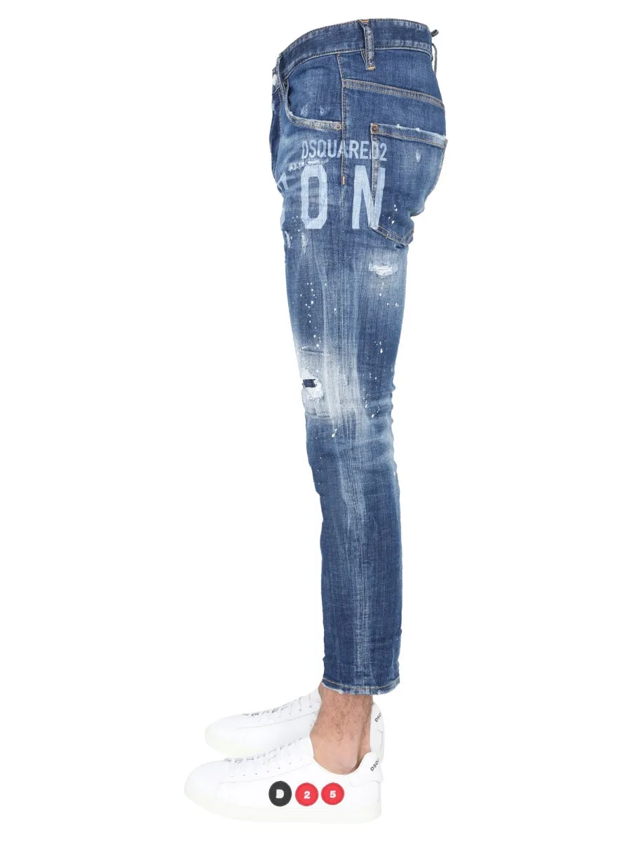 Dsquared2 Skater Icon Print Jeans