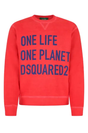 Dsquared2 Slogan Print Crewneck Sweater