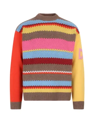 Dsquared2 Striped Knitted Crewneck Jumper