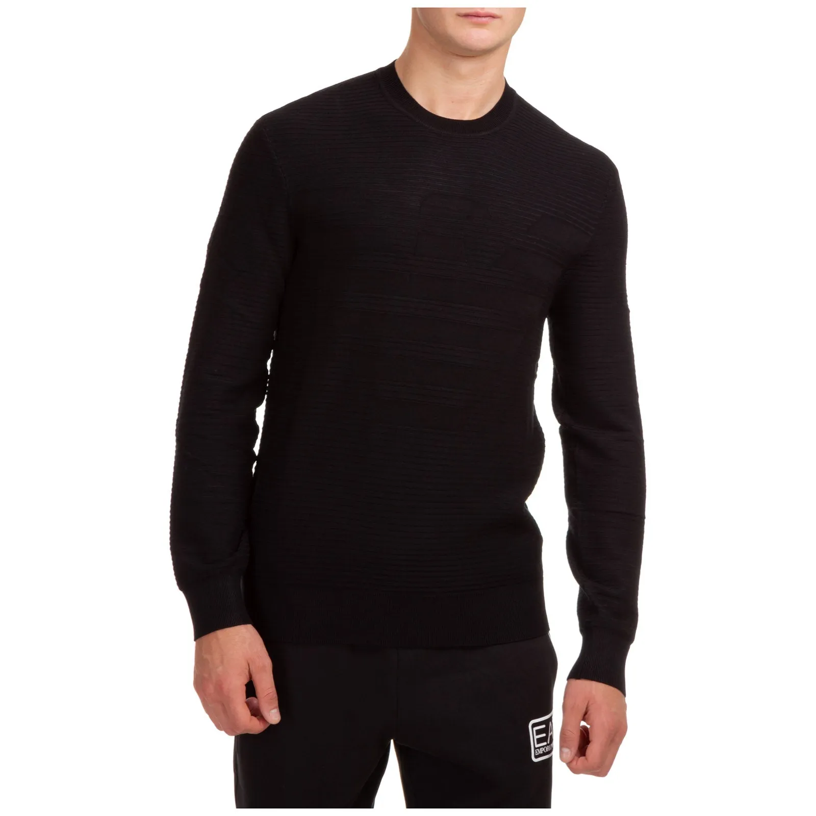 Emporio Armani Ottoman Intarsia Knitted Jumper