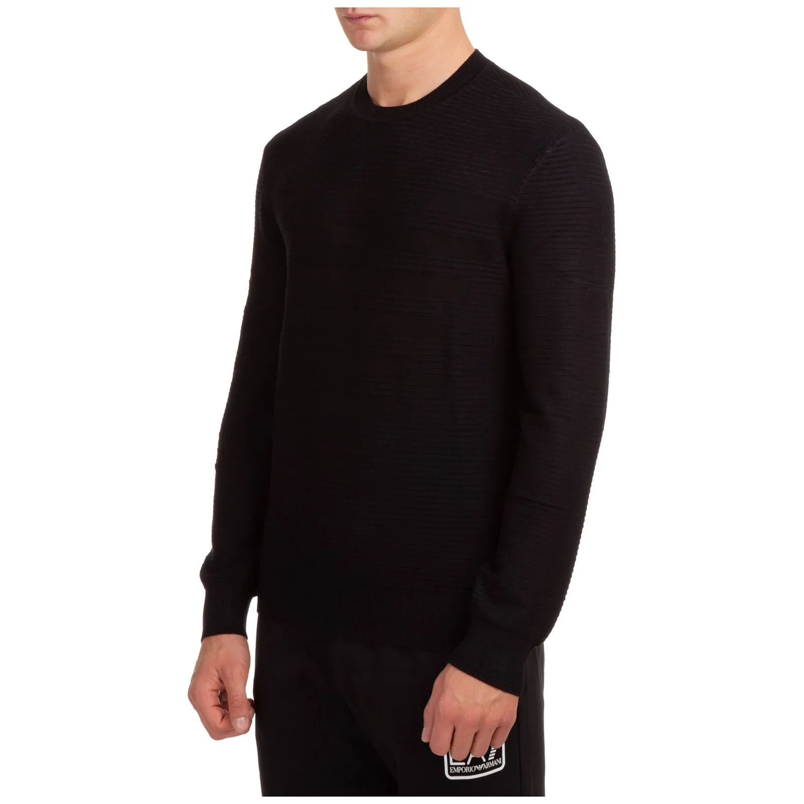 Emporio Armani Ottoman Intarsia Knitted Jumper